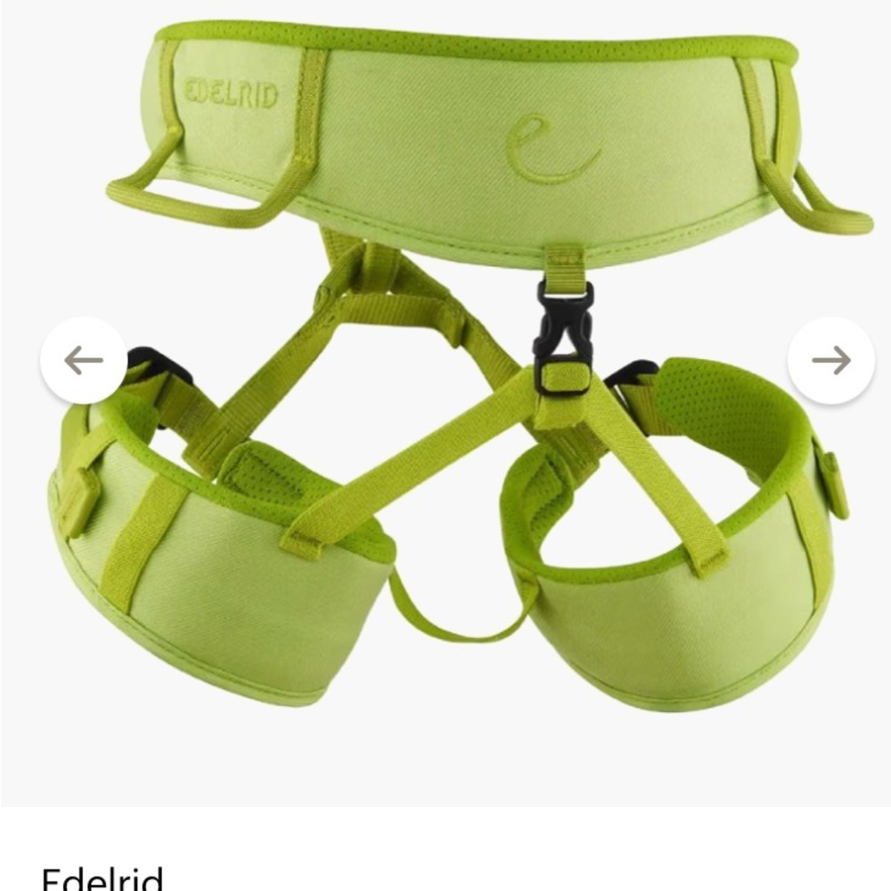 Lime Green Kids Climbing Harness